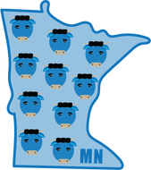 MN Babe Blue Ox Magnet