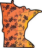 MN Orange Foilage Magnet