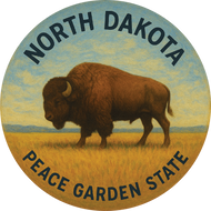 ND Buffalo Prairie Sticker
