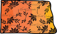 ND Orange Foilage Magnet