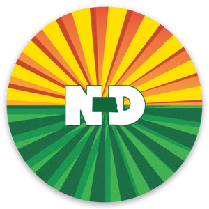 ND State Sunrise - Coaster Set of 4