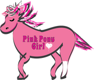 Pink Pony Girl sticker