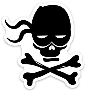 Pirate Skull Black/White