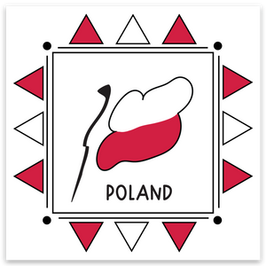 Poland 3x3 sticker