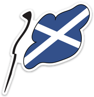 Scotland Flag Vinyl Sticker | 10 pack