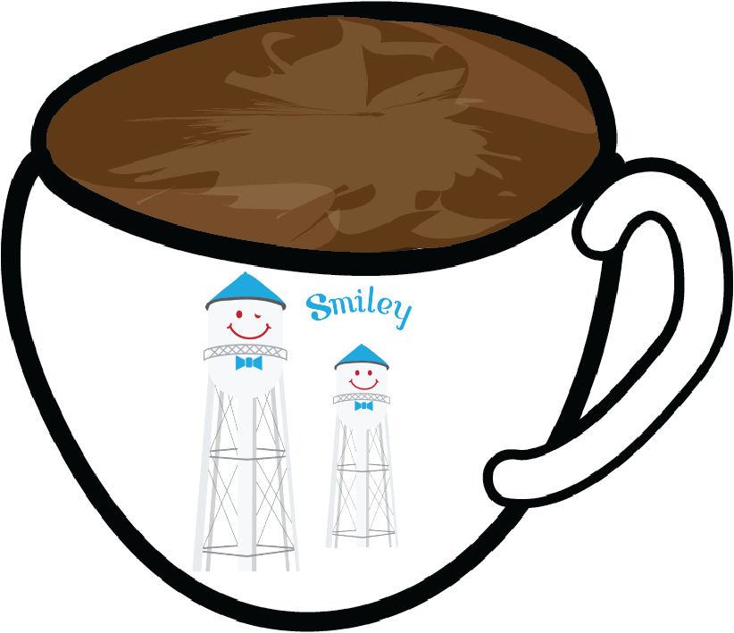 Classic Smiley on Cup magnet
