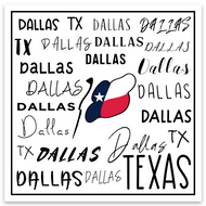 Texas Flag Dallas Vinyl Sticker | 10 pack