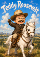 Teddy Roosevelt Chibi MAGNET