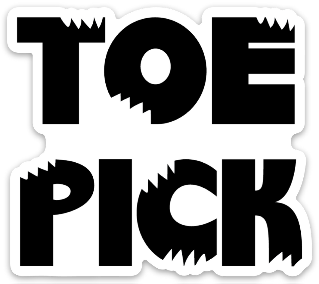 Toe Pick 3in die cut