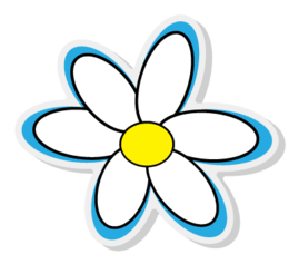 Daisy Pin Acrylic