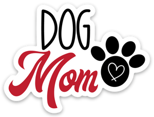 Dog Mom 3x2 sticker