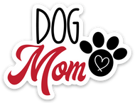 Dog mom 2x2 Sticker
