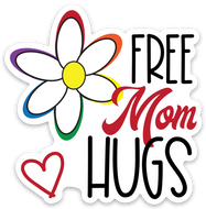 FreeMomHug 2 Sticker 3x3