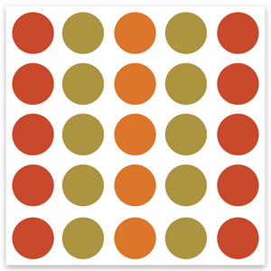 Dots Retro 3x3 Sticker