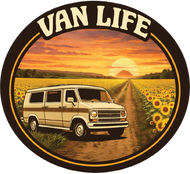 Van Life Sunflower Miles Sticker