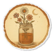 Wiskey Wildflower Pin Acrylic LW