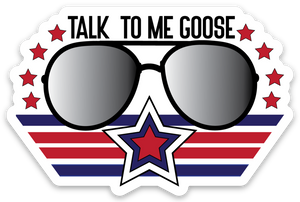 Goose Glasses 3x2 sticker
