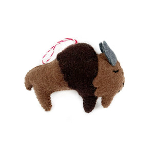 Felt Buffalo Ornament