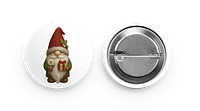 Gnome Xmas Daisy button