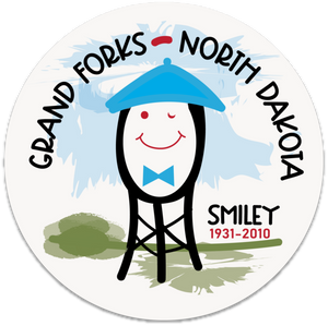 Smiley Grand Forks Magnet