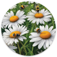 Daisies & Bees 3x3