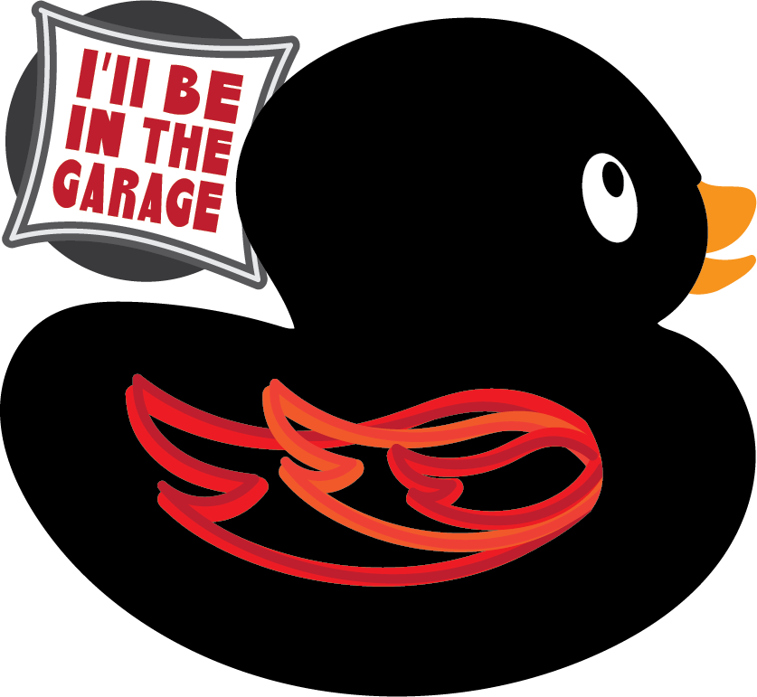 I'll Be In The Garage DUCK Magnet