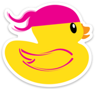 Ducky in Pink Bandana Magnet