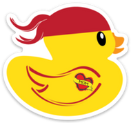 Ducky in Red Bandana MOM Tattoo