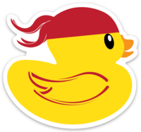 Ducky in Red Bandana