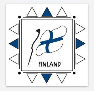 Finland 3x3 sticker