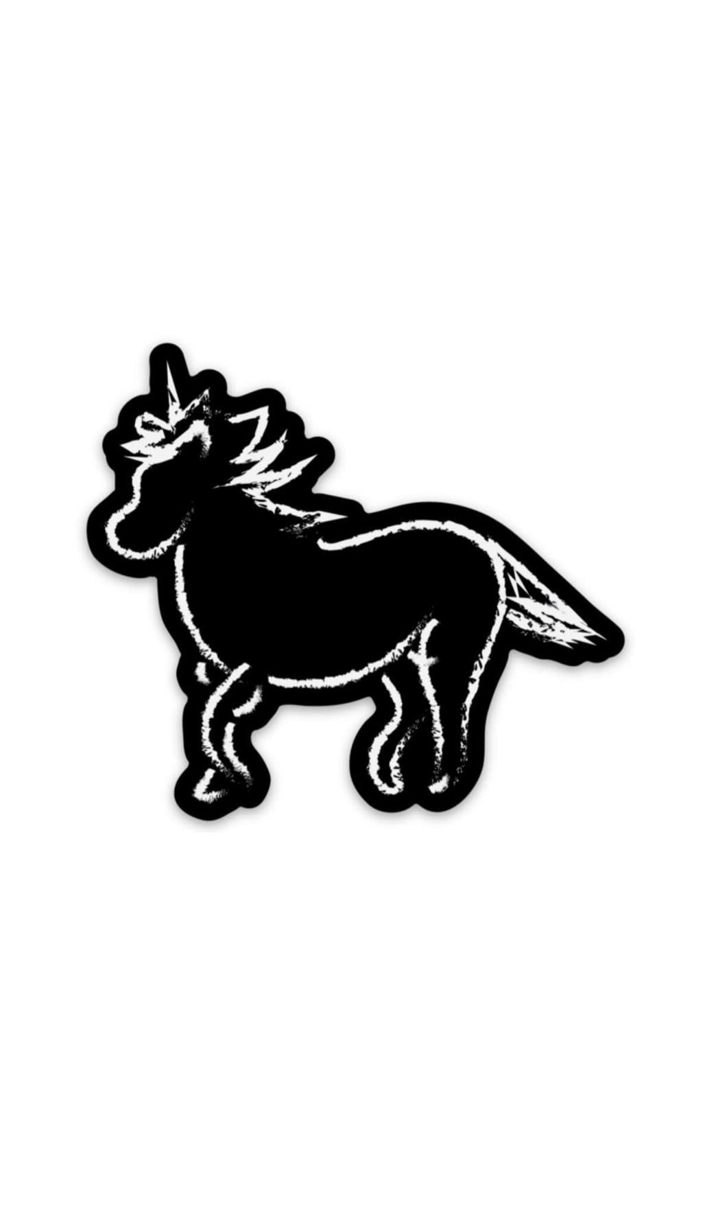 Fjord Horse Chalk 3x2.75 Sticker