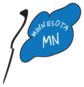 Flag MN Minn sticker