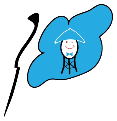 Flag Smiley solid blue sticker