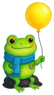 Peaceful Frog Balloon