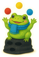 Peaceful Frog Juggling