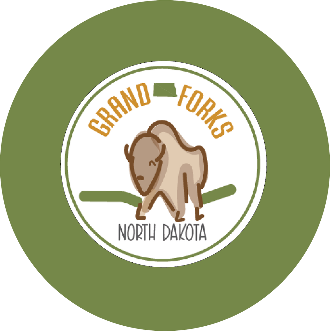 ND Buffalo Car Coaster