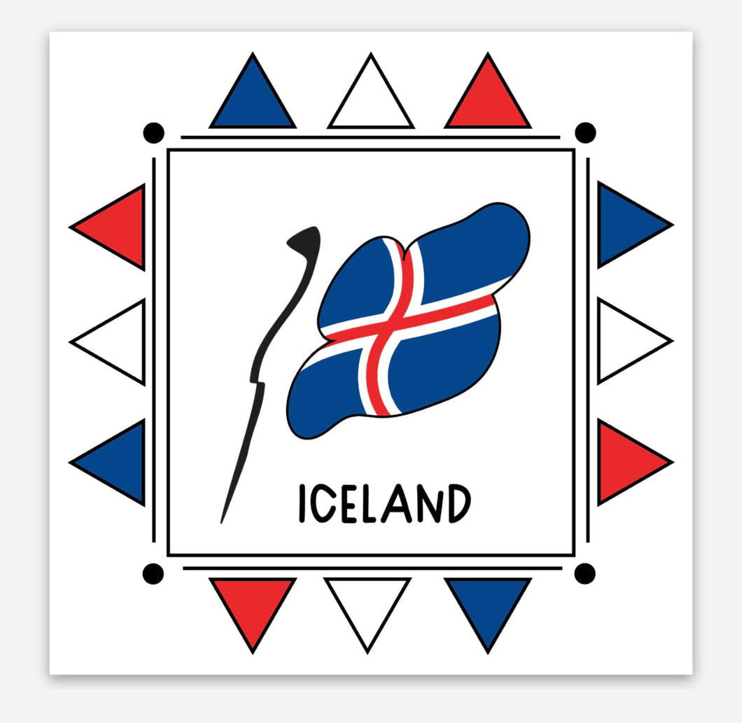 Iceland 3x3 sticker