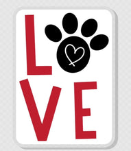 Love Paw Pin Acrylic