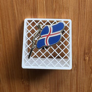 Iceland Flag Hard Enamel Pin | 3 pack