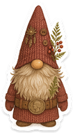 Gnome MISTLETOE FELLA sticker