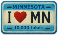 MN License Plate sticker