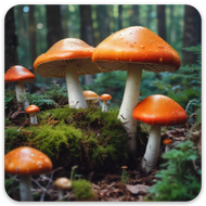 Mushroom Grove | 3x3 sticker