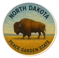 ND Buffalo Acrylic Magnet