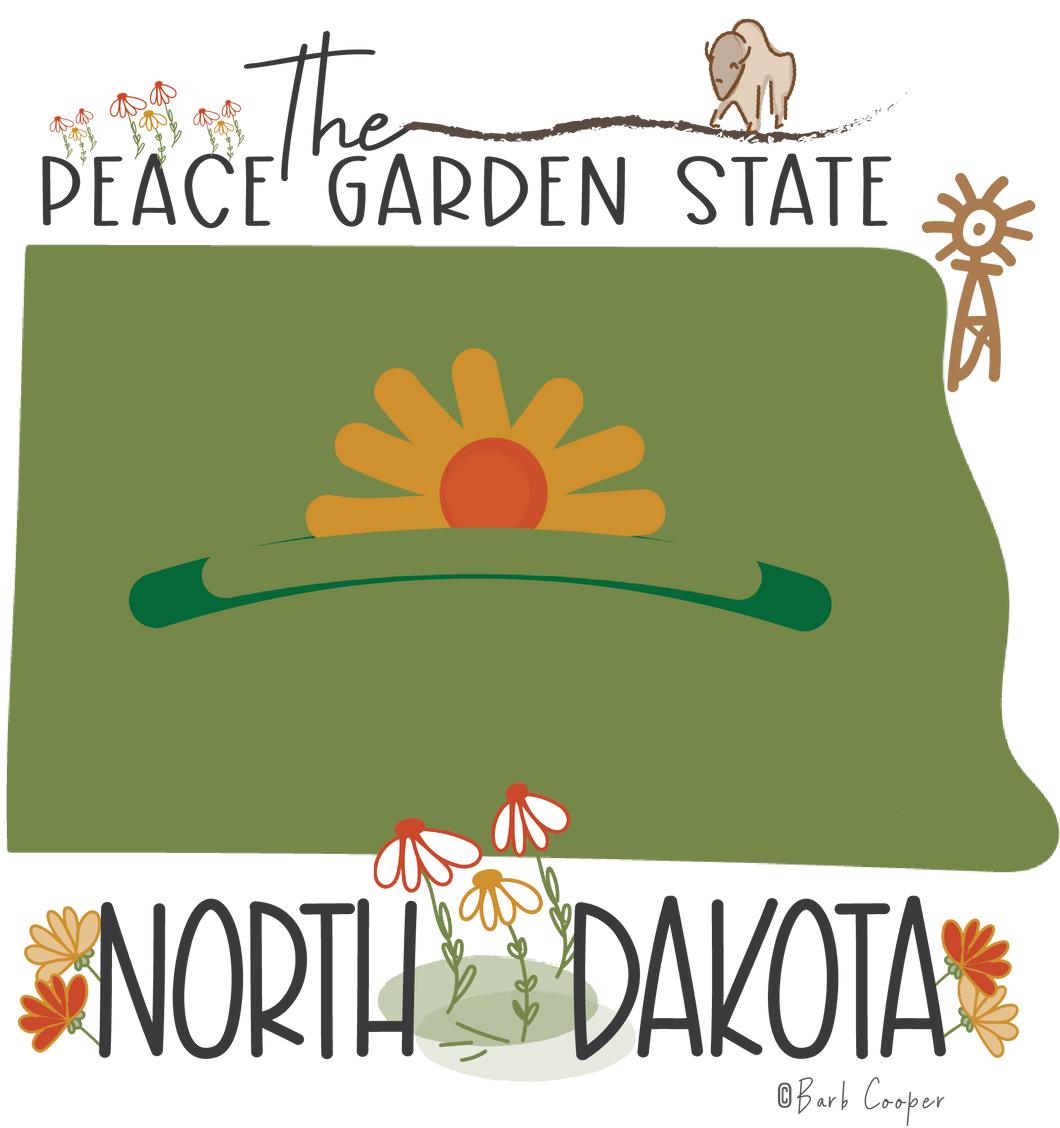 Peace Garden State MAGNET