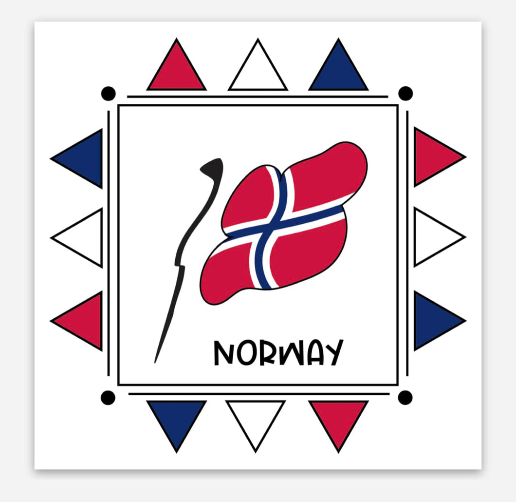 Norway 3x3 Sticker