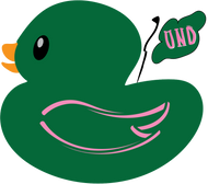 Ducky Green UND pink MAGNET