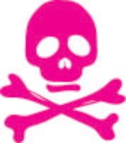 Skull PINK 02 diecut