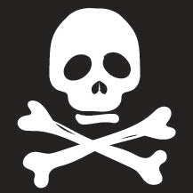 Skull White 02 diecut