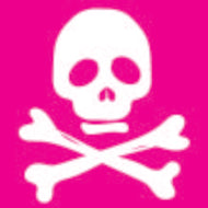 Skull White Pink 01