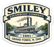 Smiley Steamboat Co BADGE magnet